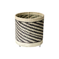 Striped Planter Baskets_AC Palma_201-30-1680-151Black/Natural StripesSmall | Obakki