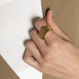 Thick Flat Top Ring Ring Victorious Crafts Obakki