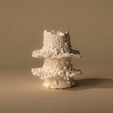 Torn Tier Candle Stand | Cream Lichen_Nathalee Paolinelli_201-72-1832-137Cream LichenSmall | Obakki