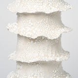 Torn Tier Vase | Cream Lichen - Candles & Incense by Nathalee Paolinelli | Obakki