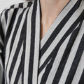 Turkish Linen Robe | Black Stripe_Mizar & Alcor_201-60-1034-171BLKSTRIPE-S | Obakki