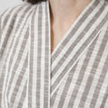 Turkish Linen Robe | Grey Stripe_Mizar & Alcor_201-60-1033-171GRYSTRIPE-S | Obakki