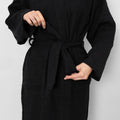 Turkish Linen Robe | Solid Black_Mizar & Alcor_201-60-1258-171BLKS | Obakki
