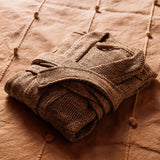 Turkish Linen Robe | Speckled Grey Robes Mizar & Alcor Obakki