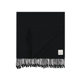 Turkish Linen Towel | Solid Black Towels Mizar & Alcor Obakki