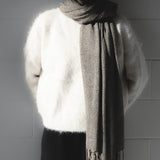 Turkish Silk Scarf | Black Scarves Mizar & Alcor Obakki