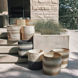 18" Sisal Basket | Swirl - Baskets by Kitui | Obakki