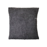 Brushed Wool Cushion Cover | Dark Grey Cushion Covers Weavers of Chiapas Obakki