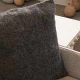 Brushed Wool Cushion Cover | Light Grey Cushion Covers Weavers of Chiapas Obakki