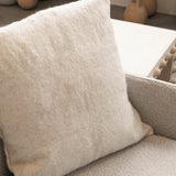 Brushed Wool Cushion Cover | White Cushion Covers Weavers of Chiapas Obakki