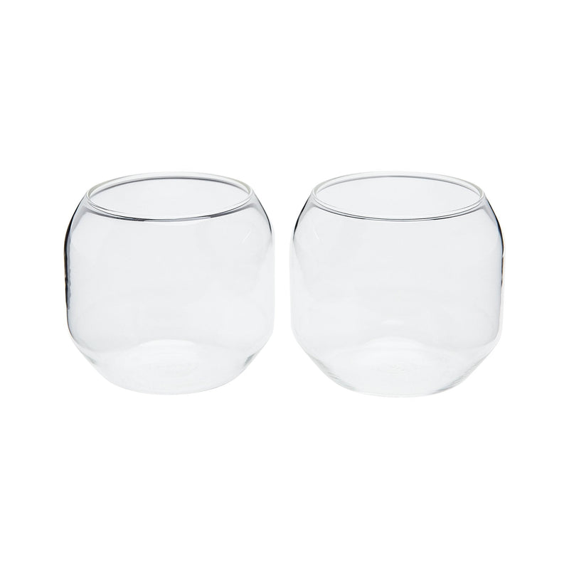 Clear Velasca Tumblers | Set of 2 - Glassware by R+D.Lab | Obakki