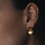 Concave Oval Earrings - Earring by Sylvester | Obakki