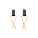 Cross - over Horn Earrings - Earring by Victorious Crafts | Obakki