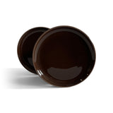 Flat Dinner Plate | Set of 2_R+D.Lab_201-54-0395-158MadBrn2Set | Obakki