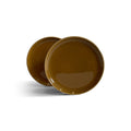 Flat Side Plate | Set of 2_R+D.Lab_201-54-0394-158Ocher Tan2Set | Obakki