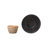 Oaxacan Clay Espresso Cup & Saucer - Drinkware by Ana Beatriz | Obakki