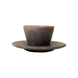 Oaxacan Clay Espresso Cup & Saucer - Drinkware by Ana Beatriz | Obakki