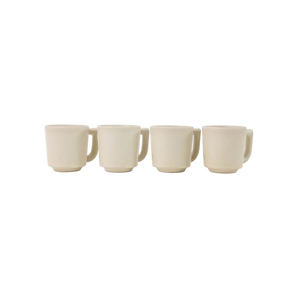 Cafete Mug | Set of 4 Coffee & Tea Cups Cream OS 