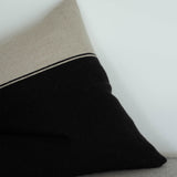 Marshall Throw Pillow | Black-Flax Home Textiles 