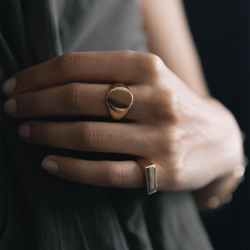 Round Signet Ring Jewelry 