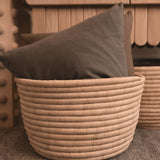 Round Woven Basket | Natural Home Decor 