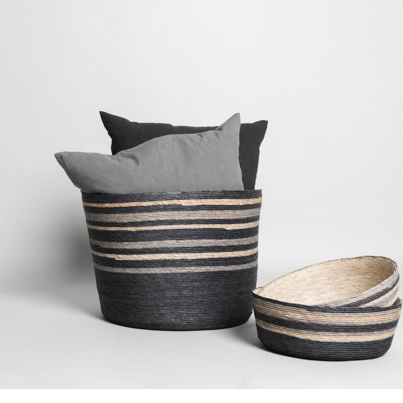 Small Palm Basket | Black Home Decor 