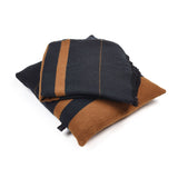 Oscar Blanket | Black Stripe - Blankets & Throws by Libeco | Obakki