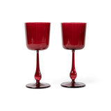 Ottoman Red Luisa Calice | Set of 2 - Glassware by R+D.Lab | Obakki