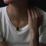 Rectangle Pendant Necklace - Necklace by Victorious Crafts | Obakki