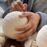 Recycled Raw Cotton Christmas Ornament - 3 Sizes - Holiday Decor by Caralarga | Obakki