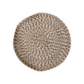 Round Handwoven Palm Tray | L_AC Palma_201-52-0931-149BLKSTRIPEOS | Obakki