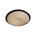 Round Handwoven Palm Tray | M_AC Palma_201-52-0930-149BLKRINGOS | Obakki