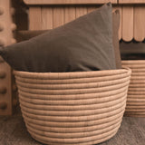 Round Woven Basket | Natural - Baskets by Kasese | Obakki
