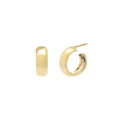 Rounded Hoop Earrings_Sylvester_201-31-0582-695GPOS | Obakki