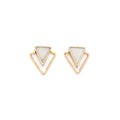 Triangle Horn Studs_Victorious Crafts_201-31-0732-134Natural/GoldOS | Obakki
