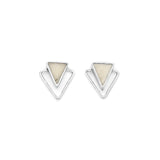 Triangle Horn Studs - Earring by Victorious Crafts | Obakki