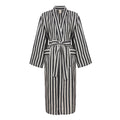 Turkish Linen Robe | Black Stripe_Mizar & Alcor_201-60-1034-171BLKSTRIPE-S | Obakki