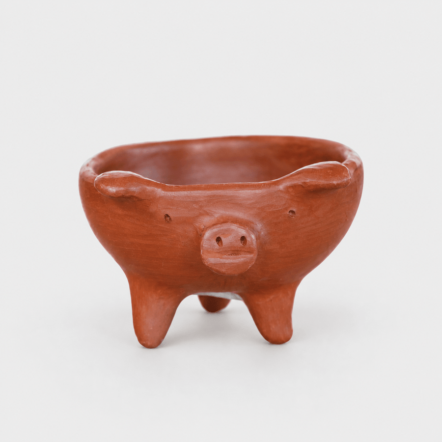 Bowls Large Red Clay Salt Pig from Obakki