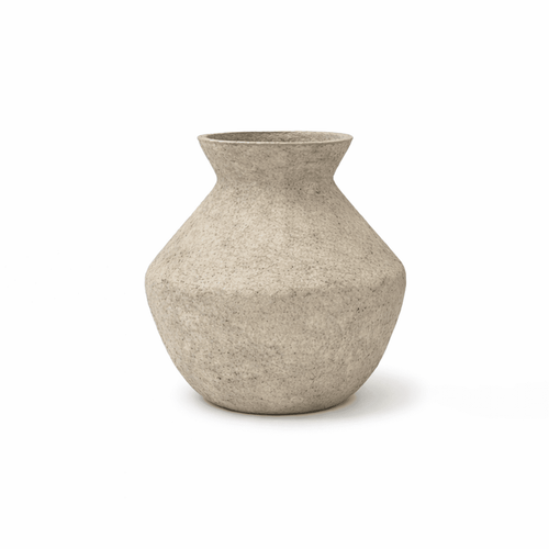 11" Paper Mache Vase | Natura_Design Network Africa_201-50-1983-193GraniteOS | Obakki