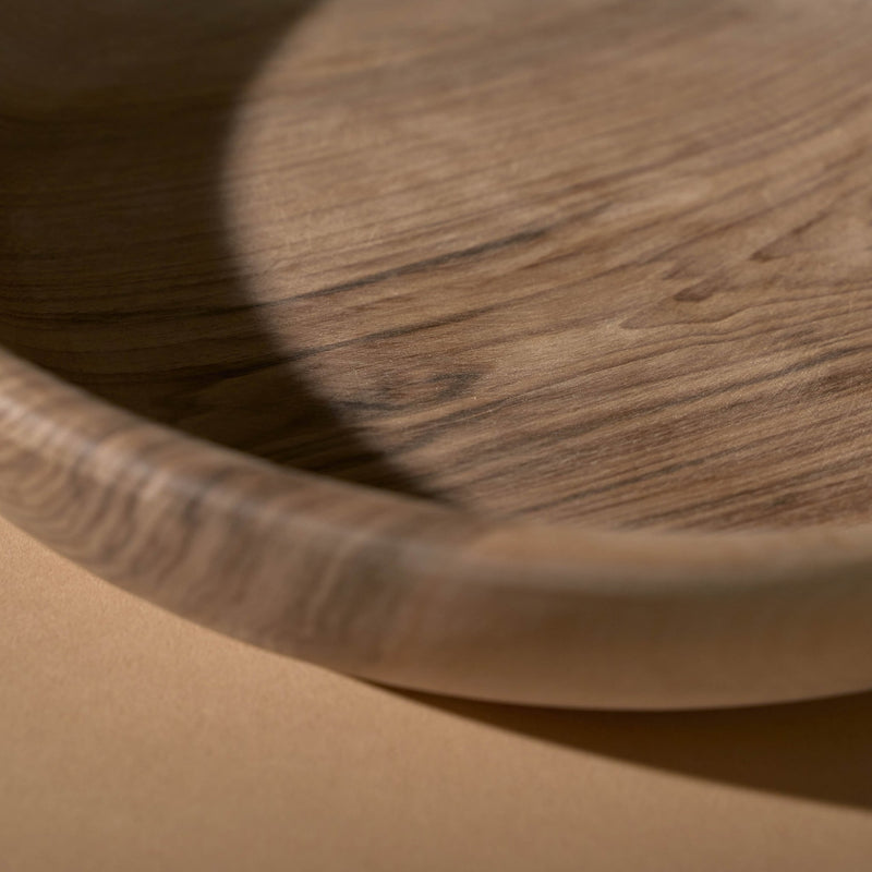 12" Flat Bottom Walnut Bowl - Serveware by Lahcen | Obakki