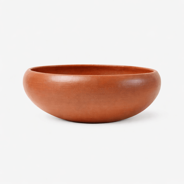 12.5" Red Clay Smooth Bowl_Macrina_201-54-0937-168CLAYOS | Obakki