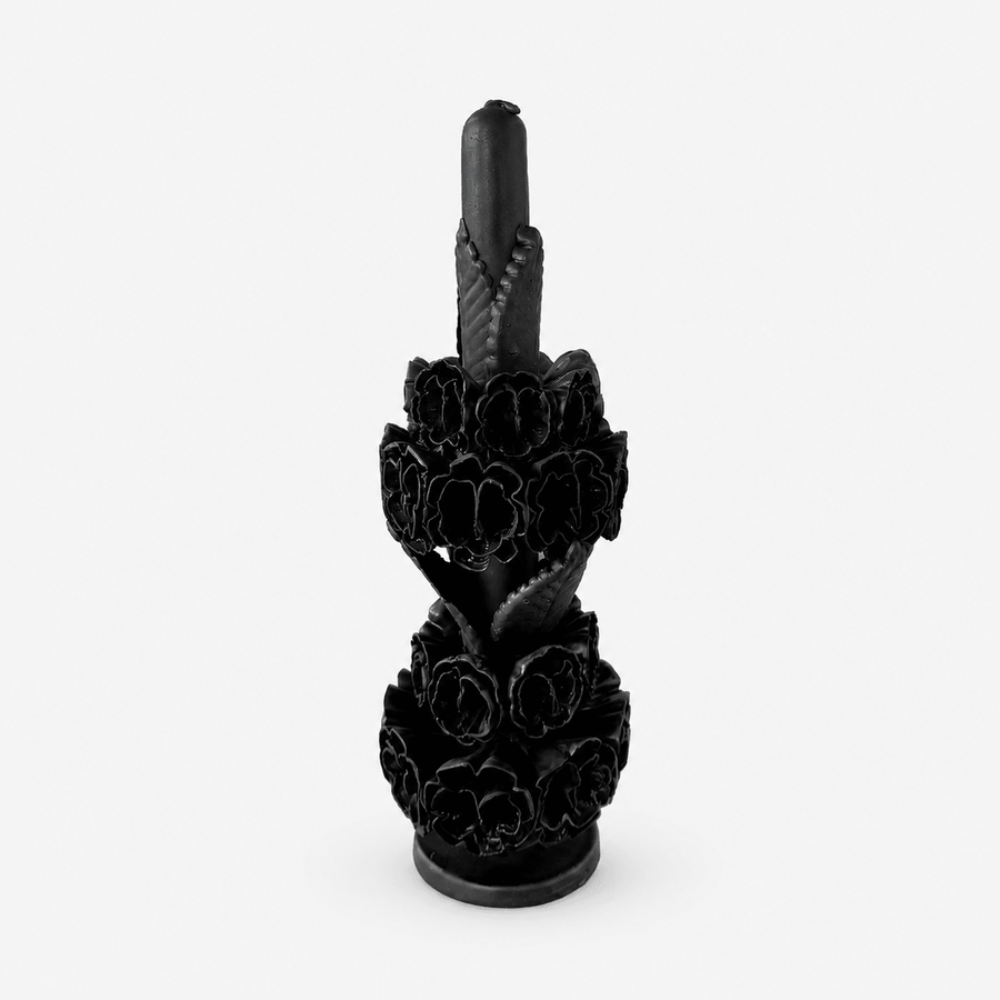 Tall Specialty Beeswax Candle | Black