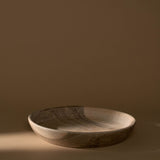 15" Flat Bottom Walnut Bowl - Serveware by Lahcen | Obakki