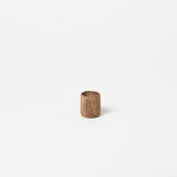1.5" Walnut Candle Holder | Cylinder - Accents + Decor by Lahcen | Obakki