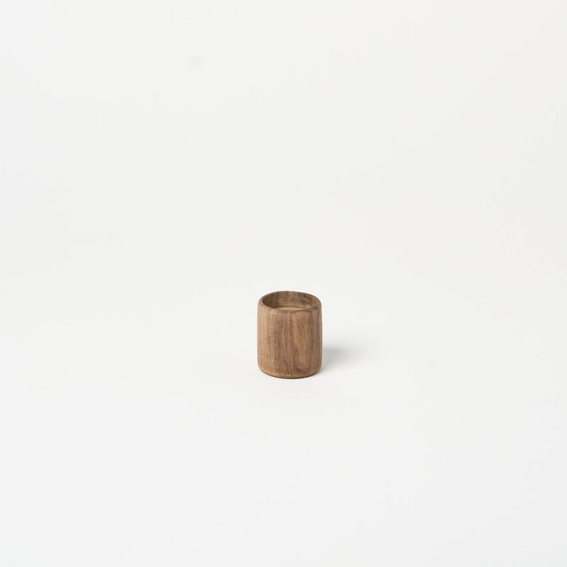 1.5" Walnut Candle Holder | Cylinder - Accents + Decor by Lahcen | Obakki