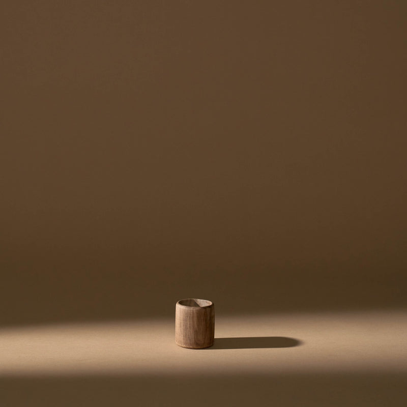 1.5" Walnut Candle Holder | Cylinder - Accents + Decor by Lahcen | Obakki