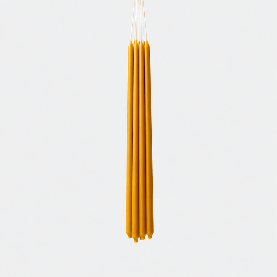 Candles Slim 16" Taper Candles | Natural Beeswax from Obakki
