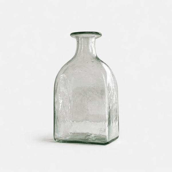 Large Square Bottle | Clear_La Soufflierie_201-71-2056-174ClearOS | Obakki
