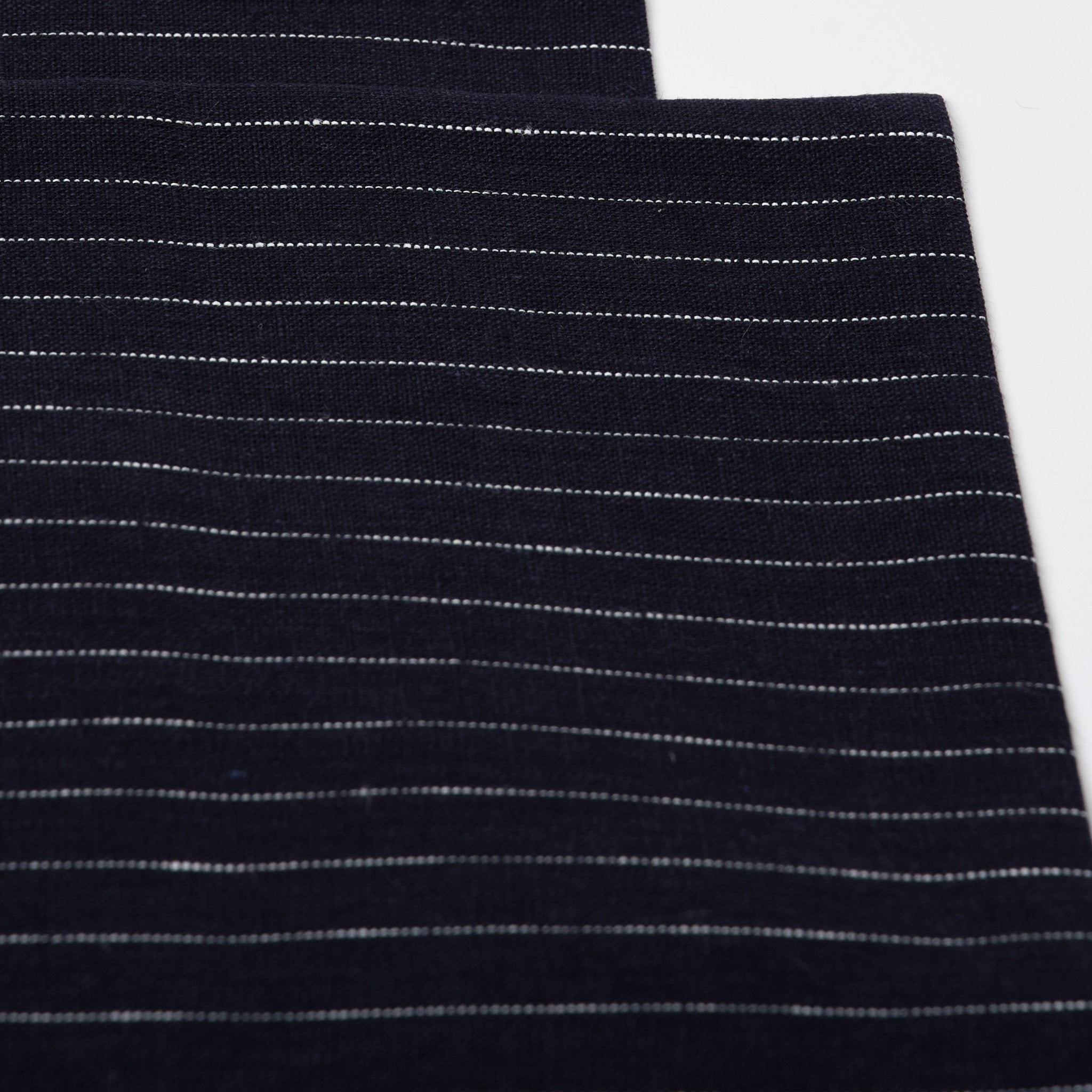 Linen Napkin Set of 4 | Cream Stripe_Fog Linen Work_201-60-2175-073NavyOS | Obakki