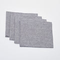 Linen Napkin Set of 4 | Grey Stripe_Fog Linen Work_201-60-2177-073GRYSTRIPEOS | Obakki